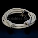 Rich Led Удлинитель 2 м, 2 pin, 2-х проводной, соединяемый, влагозащищенный RL-EC2-2-W