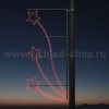 Rich Led RL-KN-011R Светодиодные уличные консоли Звезды №1 Размер: 0,83 м на 1,74 м