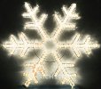 Rich Led Уличная светодиодная гирлянда Снежинка премиум матовая 40 см, RL-SFDLM40-WW
