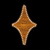 Rich Led RL-FD-011WWdGd 2Д Елочная игрушка Ромб В*Ш: 700х430 мм