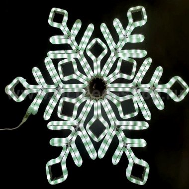 Фотография товара 'Rich Led Уличная светодиодная гирлянда Снежинка премиум матовая 70 см, RL-SFDLM70-W'