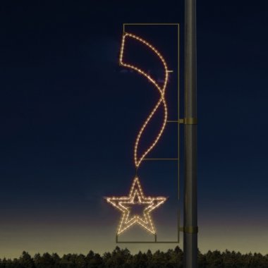 Фотография товара 'Rich Led RL-KN-9-6-WW-WW Светодиодные консоли ко Дню Победы 190х64'