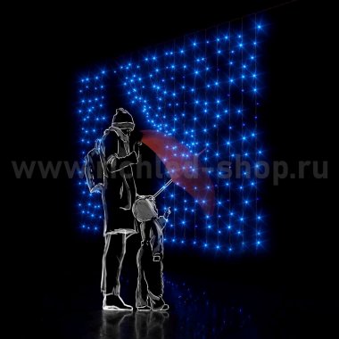Фотография товара 'Rich Led Светодиодный занавес, соединяемый, 220 В, облегченный, IP54 RL-CS2*1.5-B/B'