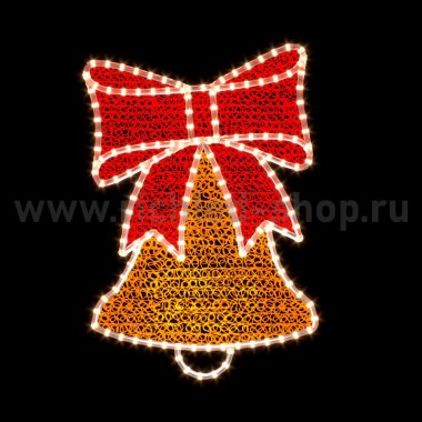 Фотография товара 'Rich Led RL-FD-014WWdGdR 2Д Елочная игрушка Колокольчик В*Ш: 700х480 мм'