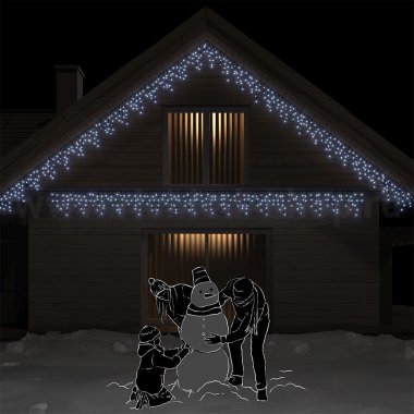 Фотография товара 'Rich Led Светодиодная бахрома соединяемая, мерцающая, IP65 RL-i3*0.5F-RB/W'