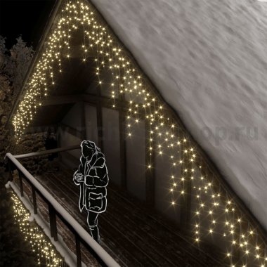 Фотография товара 'Rich Led Светодиодная бахрома мерцающая, соединяемая 220 В, IP65 RL-i3*0.9F-CW/WW'