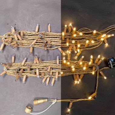 Фотография товара 'Rich Led Светодиодная гирлянда Нить 10 м, RL-S10C-220V-C2Bz/WW'