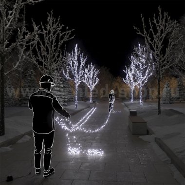 Фотография товара 'Rich Led Светодиодная гирлянда, постоянное свечение, IP54 RL-S5*20-T/W'