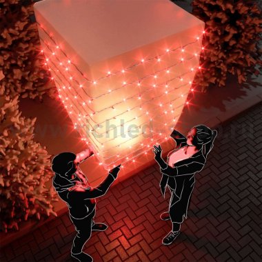 Фотография товара 'Rich Led Светодиодная гирлянда, мерцающая, с герметичным колпачком, соединяемая, IP65 RL-S10CF-220V-CW/R'