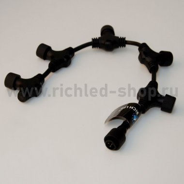 Фотография товара 'Rich Led Разветвитель 0,6м, 5 лучей, 3 pin, 3-х проводной, cоединяемый, влагозащищенный RL-SC3/5-B'