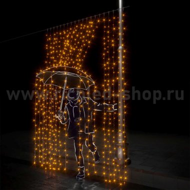 Фотография товара 'Rich Led Светодиодный занавес, соединяемый, 220 В, IP54 RL-C2*3-T/Y'
