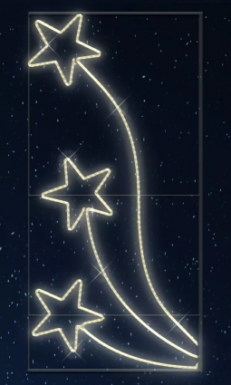 Фотография товара 'Rich Led RL-KN-011WW Светодиодные уличные консоли Звезды №1 Размер: 0,83 м на 1,74 м'