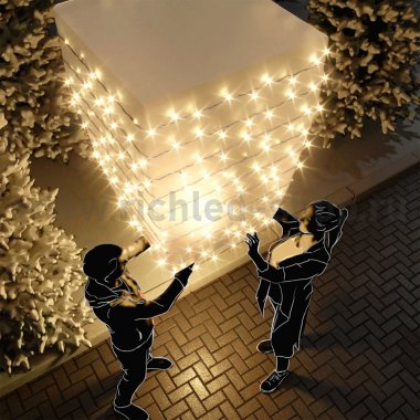 Фотография товара 'Rich Led Светодиодная гирлянда мерцающая соединяемая, IP54 RL-S10CF-220V-W/WW'