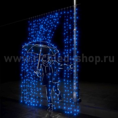 Фотография товара 'Rich Led Светодиодный занавес, соединяемый, 220 В, IP54 RL-C2*3-T/B'