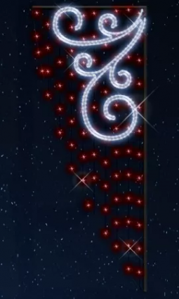 Фотография товара 'Rich Led RL-KN-111R Светодиодные уличные консоли Вьюга 0,76 м на 1,87 м'