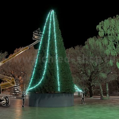 Фотография товара 'Rich Led Светодиодная гирлянда мерцание, трансформатор 220/24 В IP 65 RL-S3*20F-B/G'