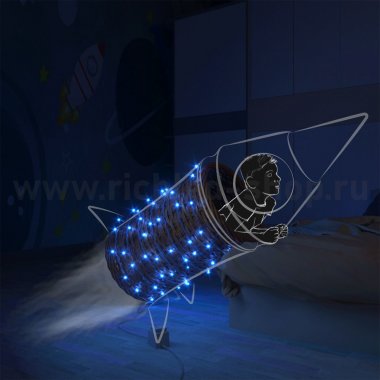 Фотография товара 'Rich Led Светодиодная гирлянда мерцающая, с герметичным колпачком, соединяемая, IP65 RL-S10CF-24V-CT/B'