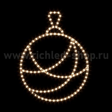 Фотография товара 'Rich Led RL-FD-013W 2Д Елочная игрушка Шар круглый В*Ш: 700х530 мм'