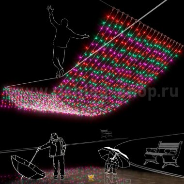 Фотография товара 'Rich Led Занавес 2*6 м, флеш, колпачок,  RL-C2*6F-CW/RGP'