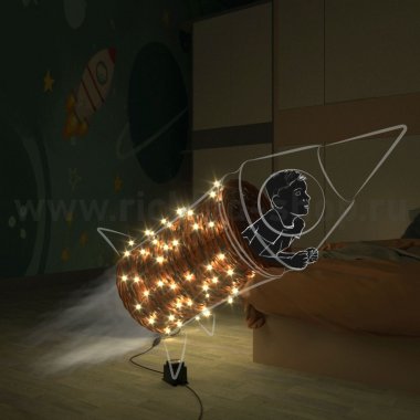 Фотография товара 'Rich Led Светодиодная гирлянда, соединяемая, с герметичным колпачком, мерцающая, IP65 RL-S10CF-24V-CB/WW'