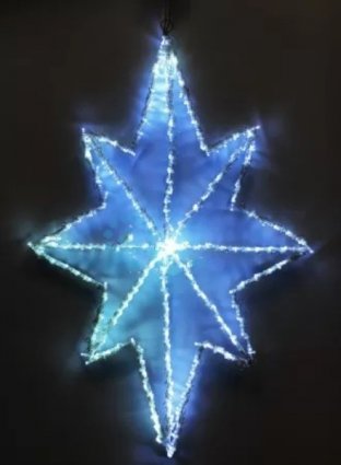 Фотография товара 'Rich Led RL-ST60-W Звезда светодиодная мерцающая, 60 см. 160 LED'