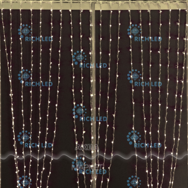 Фотография товара 'Rich Led Светодиодная гирлянда водопад соединяемая 220 В, IP54 RL-WF2*3C3/2-585-T/WW'