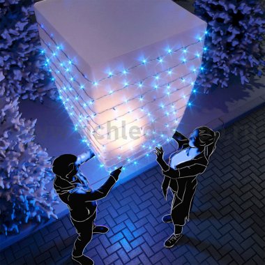 Фотография товара 'Rich Led Светодиодная гирлянда, мерцающая, с герметичным колпачком, соединяемая, IP65 RL-S10CF-220V-CW/B'