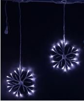 Фотография товара 'Rich Led Подвески Снежинки 3*0.7 м, RL-PSF3*0.7C-W/W'