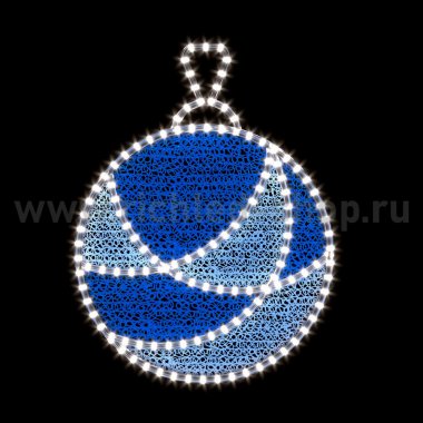 Фотография товара 'Rich Led RL-FD-013WdB 2Д Елочная игрушка Шар круглый В*Ш: 700х530 мм'