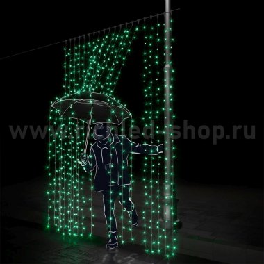 Фотография товара 'Rich Led Светодиодный занавес, соединяемый, 220 В, IP54 RL-C2*3-T/G'