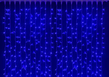 Фотография товара 'Rich Led RL-CS2*1.5F-CW/В Светодиодный занавес 2*1,5 м облегченный, 220 В, мерцание, IP 65'