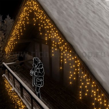 Фотография товара 'Rich Led Светодиодная бахрома мерцающая, соединяемая 220 В, IP65 RL-i3*0.9F-CW/Y'