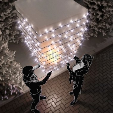 Фотография товара 'Rich Led Светодиодная гирлянда, мерцающая, с герметичным колпачком, соединяемая, IP65 RL-S10CF-220V-CB/W'