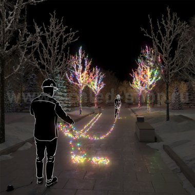 Фотография товара 'Rich Led Светодиодная гирлянда постоянное свечение, трансформатор 220/24 В IP 65 RL-S5*20-B/M'