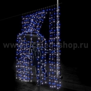 Фотография товара 'Rich Led Светодиодный занавес (дождь) RL-C2*3-CW/BW'