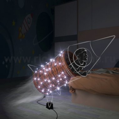 Фотография товара 'Rich Led Светодиодная гирлянда, соединяемая, с герметичным колпачком, мерцающая, IP65 RL-S10CF-24V-CB/W'