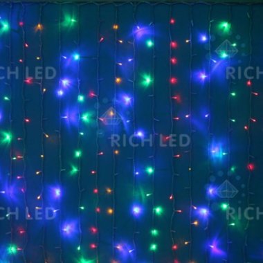 Фотография товара 'Rich Led Светодиодный занавес, соединяемый, 220 В, облегченный, IP54 RL-CS2*1.5FF-T/M'
