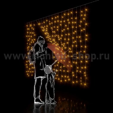 Фотография товара 'Rich Led Светодиодный занавес соединяемый, облегченный, IP54 RL-CS2*1.5-T/Y'