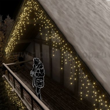 Фотография товара 'Rich Led Светодиодная бахрома соединяемая, мерцающая, IP54 RL-i3*0.9F-B/WW'