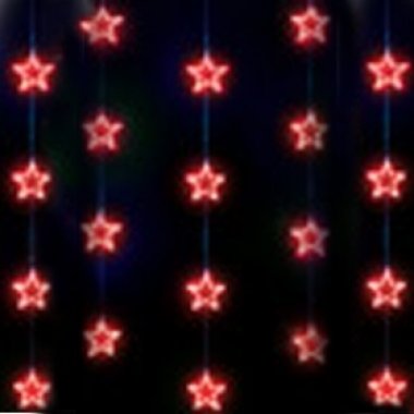 Фотография товара 'Rich Led Светодиодный узорный занавес Звезды, соединяемый, 220 В, IP54 RL-CMST2*2-T/R'