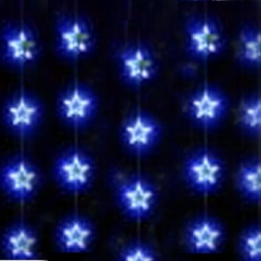 Фотография товара 'Rich Led Светодиодный узорный занавес Звезды, соединяемый, 220 В, IP54 RL-CMST2*2-T/B'