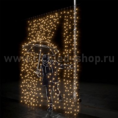 Фотография товара 'Rich Led Светодиодный занавес, с герметичным колпачком, соединяемый, 220 В, IP65 RL-C2*3-CB/WW'