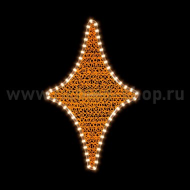 Фотография товара 'Rich Led RL-FD-011WWdGd 2Д Елочная игрушка Ромб В*Ш: 700х430 мм'