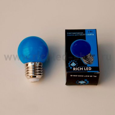 Фотография товара 'Rich Led Лампа светодиодная RL-BL-E27-G45-B'