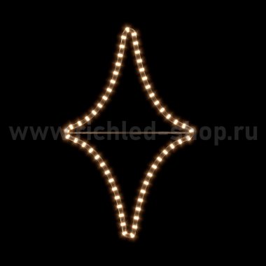 Фотография товара 'Rich Led RL-FD-011WW 2Д Елочная игрушка Ромб В*Ш: 700х430 мм'