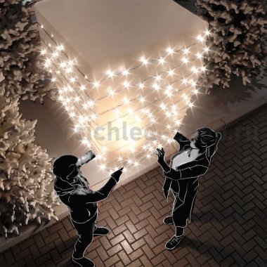 Фотография товара 'Rich Led Светодиодная гирлянда мерцающая соединяемая, IP54 RL-S10CF-220V-W/W'