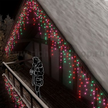 Фотография товара 'Rich Led Уличная светодиодная Бахрома 3x0.9 м,  мерцание, RL-i3*0.9F-CW/RGP'