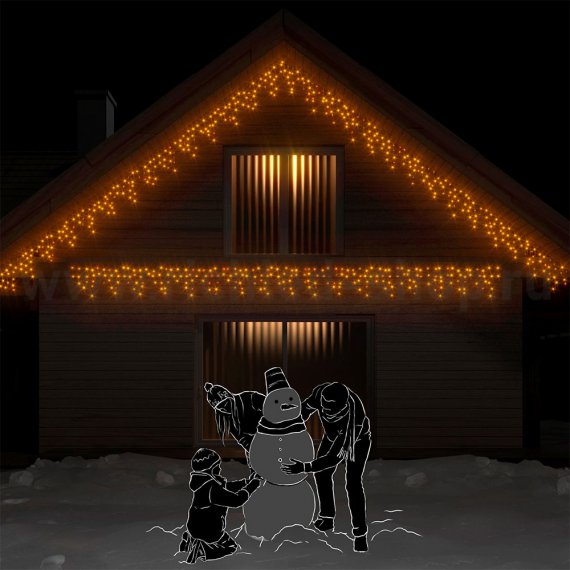 Фотография товара 'Rich Led Светодиодная бахрома, постоянное свечение, соединяемая, IP65 RL-i3*0.5-CT/Y'