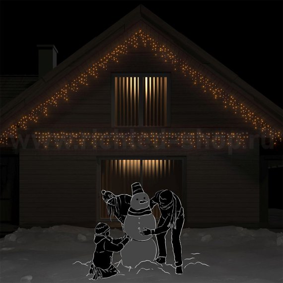 Фотография товара 'Rich Led Светодиодная бахрома, постоянное свечение, соединяемая, IP54RL-i3*0.5-T/Y'