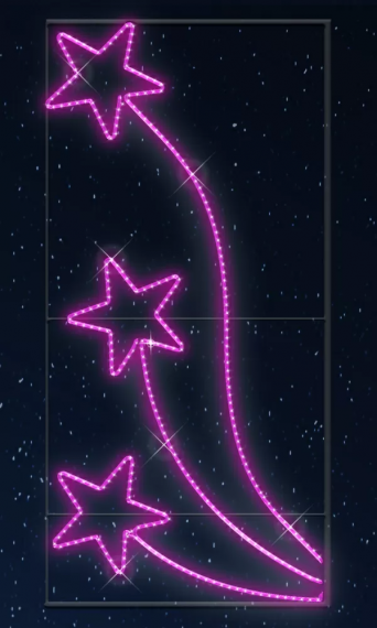 Фотография товара 'Rich Led RL-KN-011P Светодиодные уличные консоли Звезды №1 Размер: 0,83 м на 1,74 м'